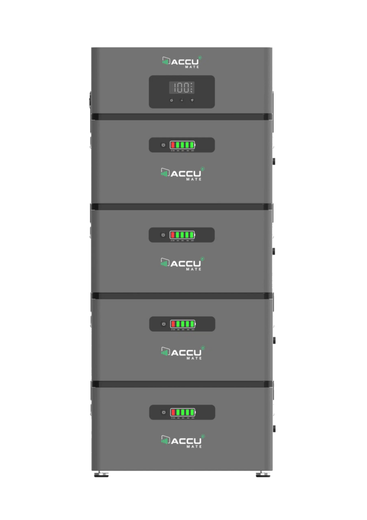 AccuMate plug in inverter + 4 batterijen 9.6KWh opslag